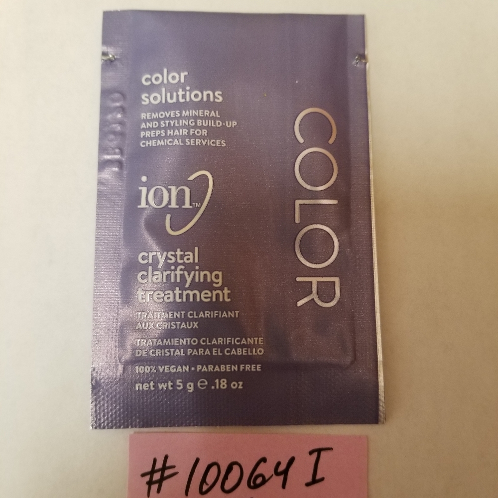 ✅#10064I10 Ion Crystal Clarifying Treatment .18 oz. Packette